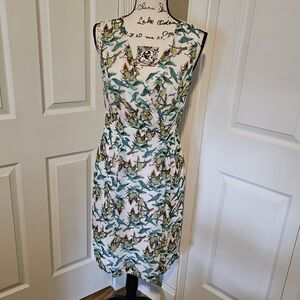 East 5th Birds Parrot Print Dress